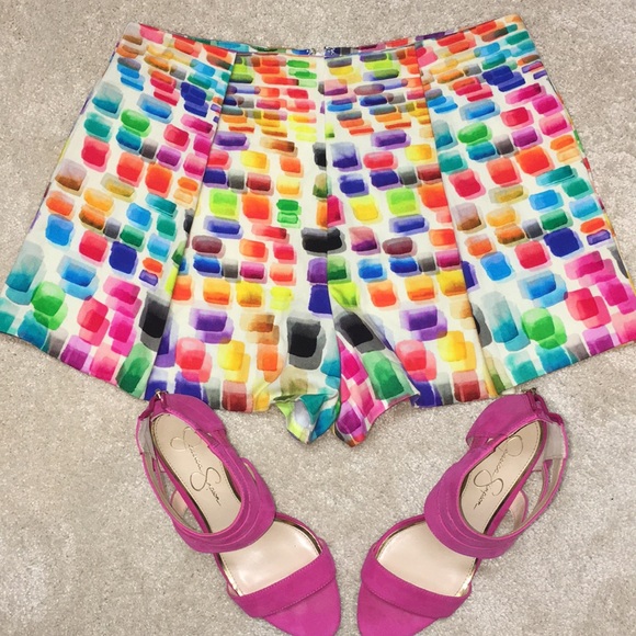 Alexis high rise multicolor shorts - Picture 2 of 4